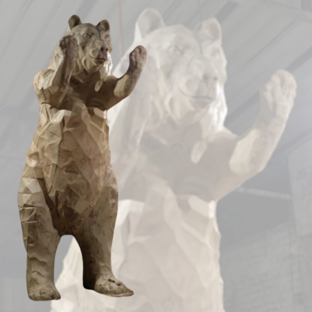 Fiber Bear Statue